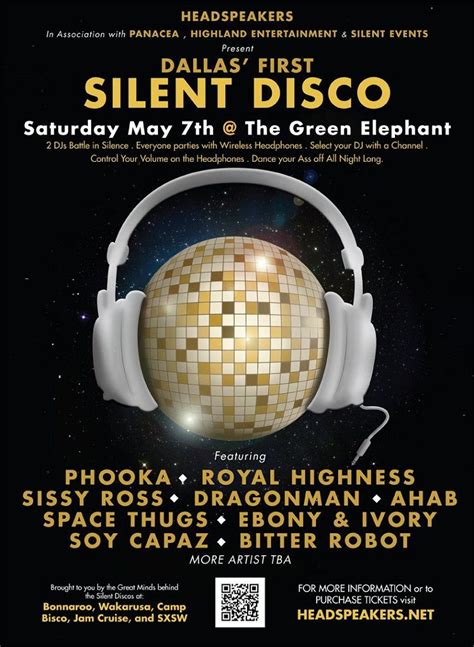 disco party flyer|silent disco flyer.